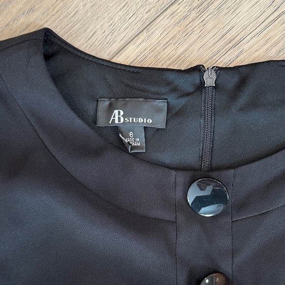 AB Studio Black and White Abstract Mini Dress - Picture 2 of 2